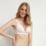 DIM SUBLIM TRIANGLE BRA - Womens lace bra without bones - light pink