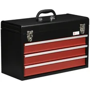 Homestar Orodjarna 3 predali 51x22x32 cm Črno Rdeča
