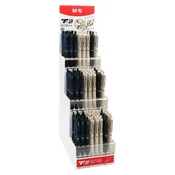 Predstavitveno stojalo M&G gel pisalo T-TEC2, konica 0,5 mm - napolnjeno z 96 kosi