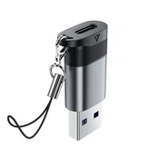 AceFast Acefast J8 USB-C na USB-A adapter - sivi