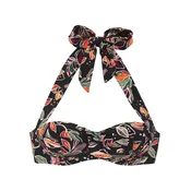 BUFFALO Bikini zgornji del temno zelena/oranžna/črna