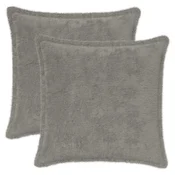 vidaXL Prevleka za blazino 2 kos HOUTEN Svetlo siva 40 x 40 cm
