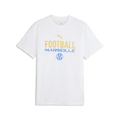 PUMA Olympique de Marseille ftblCulture Tee Men, Sports, White/Royal, L