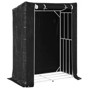 Vidaxl Stojalo za drva z dežnim pokrovom 150x80x200 cm pocinkano jeklo