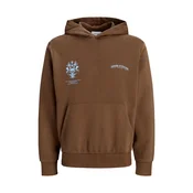 Jack & Jones Junior Majica JJTRADITION svetlo modra / čokolada