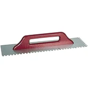 Kaufmann Zobčana gladilka 6x6 mm, nerjaveče jeklo, 500x130x0,75 mm, 17.483.06