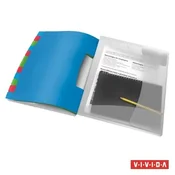 ESSELTE Distribucijski karton, A4, 12 kos, plastika, Vivida, prozoren