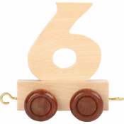 Vagon drvene pruge - prirodni broj - broj 6