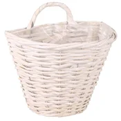 IN Stenska košara z ročajem BELA 28 cm ratana za postavitev YDL-180382.B