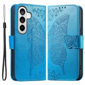 GS Ovitek za Samsung Galaxy A57 5G, metuljček, moder