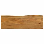 vidaXL Mizna plošča 140x40x3,8 cm naraven rob trden mangov les
