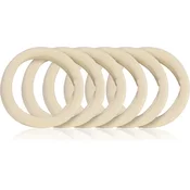 BrushArt Beige Hair Elastics 6pcs