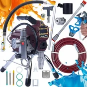Rosfix Set Surge WF Airless Brizgalna Naprava – 1800W, 20 Mpa, 0.019, 2L/min, Lance 50 Cm, 3 Prstni Filtri, (5000212324)