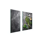 shumee STEKLENI ZAŠČITNI KROŽNIK 75x52 ZAČIMBE