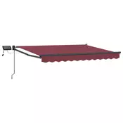 Rucna zlacivna tenda s LED diodama Bordo i Antracit 2,5 x 2 m