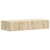 Vidaxl Stenska stranska miza Sonoma hrast 87,5 x 34,5 x 17 cm