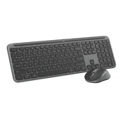 Brezžični komplet tipkovnice in miške Logitech Signature Slim MK950 - grafitni, nordijski (PC)