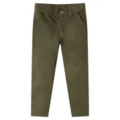 vidaXL Otroške hlače kaki 116, (21037984)