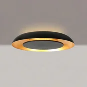 Steinhauer LED stropna svetilka Golden Veil, črna/zlata, z možnostjo zatemnitve, kovinska - Dnevna soba/jedilnica - Sodobni - črna, zlata - Kovina