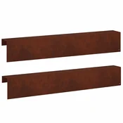 vidaXL Pokrivni profil za vrtno obrobo 2 kos 100 x 10 x 15 cm