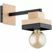 Zidna lampa MIKO 1xE27/15W/230V crna/bež
