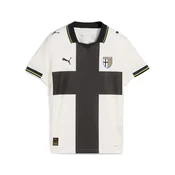 PUMA Parma Calcio Home Jersey Youth, Clothing, Warm White/Black, 3-4Y