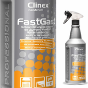 NEW Čistilo za kuhinjsko maščobo za kuhinjske nape, delovne plošče, tla in stene CLINEX FastGast 1L
