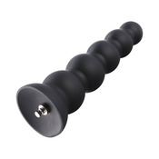 HiSmith HSA13 Silicone Anal Beads Dildo with 5 Smooth Balls KlicLok M 23cm Black