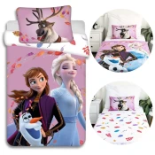 Disney DISNEY Frozen BAVLNA posteljnina z zadrgo, otroška za posteljico, 100 % bombaž, 100 x 135 cm Oeko-Tex