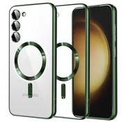 Ovitek Techsuit Luxury Crystal MagSafe za Samsung Galaxy S23 Plus - deep green