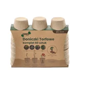 Komplet 60 šotnih lončkov 6x6cm okroglih 64451