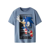 TWO SOON Majica Sonic encijan/golobje modra/rdeča/črna