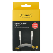 (Intenso) USB kabl za smartphone, USB type C, 1.5 met. - USB-Cable C315C 35872