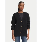 Elisabetta Franchi Pletena jopica MK-01S-66E2-V400 Črna Regular Fit