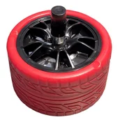 shumee Avtomatski vrtljivi pepelnik 11,5 cm RIM KOŁO rdeč