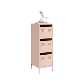 Vidaxl Visoka omara roza 39x35x103,5 cm jeklo
