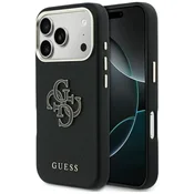 Guess GUESS etui za iPhone 17 Pro GUHCP17L5PS4RGGK (PU FW Resin Logo) črno