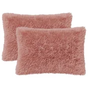 vidaXL Prevleka za blazino 2 pcs HEERLEN Roza 50 x 70 cm PV flis