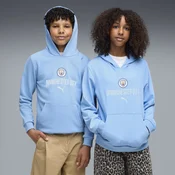 PUMA Manchester City ftblCulture Hoodie Youth, Clothing, Light Blue/Dewdrop, 11-12Y