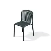 Prosperplast Stol BRENE 82,5 cm, plastičen, antracit, 52 x 53 cm