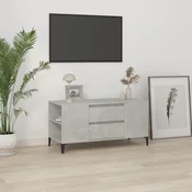 TV ormaric boja betona 102 x 44,5 x 50 cm od konstruiranog drva