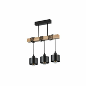 master LED Viseča svetilka 3xE27 za LED IP20 ELZA jeklo/les