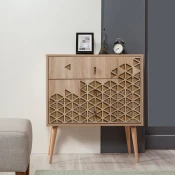 Hanah Home Komoda Trio 80x90x40cm Hrast