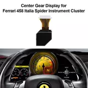 Ferrari 458 Italia Spider Instrument Cluster Center Gear LCD Display