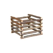 Nosilec za seno - leseni z lubjem - 15 × 11 × 15 cm