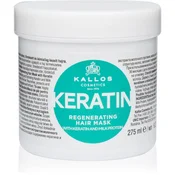 KALLOS maska za lase za ženske Cosmetics Keratin, 275ml