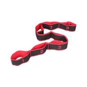 Merco Multipack 2pcs Yoga 8 Cell Stretch Strap Red, 1 kos