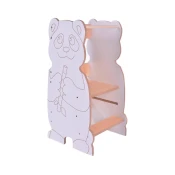 Učni stolp PANDA bela/javor