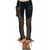 Ženske hlače DEVIL FASHION - Blade Steampunk Pants with Decorative Thigh Holster - PT01802