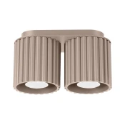 Sollux SL.1815 - Spot svetiljka AURA 2xGU10/10W/230V taupe